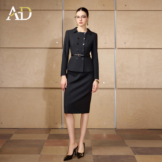AD高端精致西装两件套女春2026新款轻奢高级感大女主气质职业裙子 商品图2