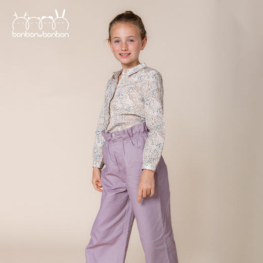 碎花翻领上衣 商品图0