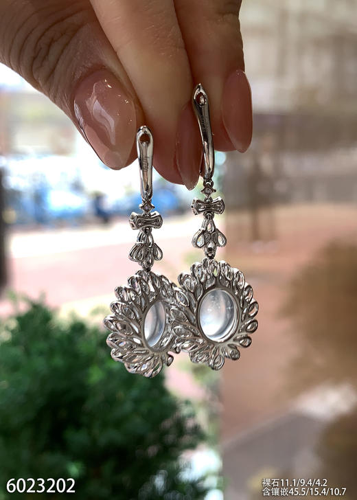 6023202，蛋面耳坠。具体价格微信咨询 商品图5