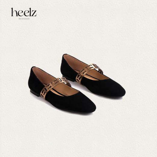 heelz设计师鞋履 | 羊反绒圆头繁花玛丽珍0.8公分 商品图2