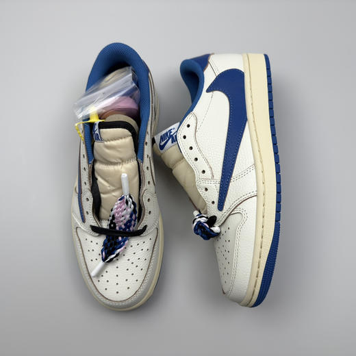 春季特惠💰430 公司级 # Travis Scott x Air Jordan 1 AJ1乔1低帮倒钩 商品图5