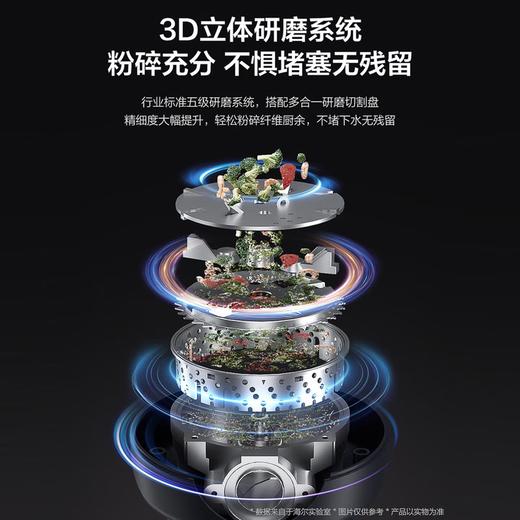 海尔（Haier）智能垃圾处理器家用系列厨房厨余粉碎机降噪五级研磨820W 商品图1