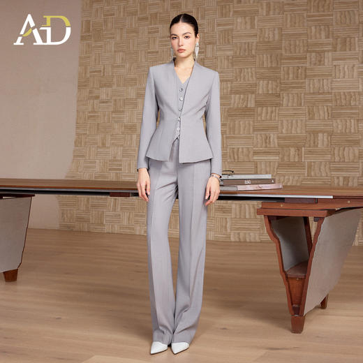 AD高端品牌西装套装女春2026新款高级感职业装马甲西裤穿搭一整套 商品图1