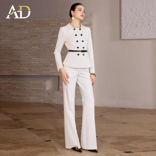 AD高端品牌双排扣西装套装女春2026新款爆款高级感职场穿搭一整套 商品图2