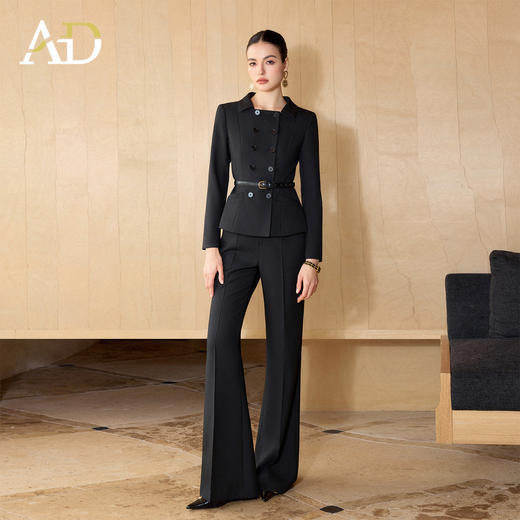 AD高端品牌西装套装女春2026新款高级感独特漂亮穿搭职业装阔腿裤 商品图1