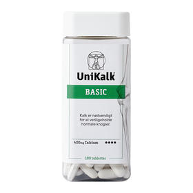 [丹麦]Unikalk佑咔克成人基础款钙片180粒. Unikalk Basic 180stk.