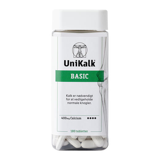 [丹麦]Unikalk佑咔克成人基础款钙片180粒. Unikalk Basic 180stk. 商品图0