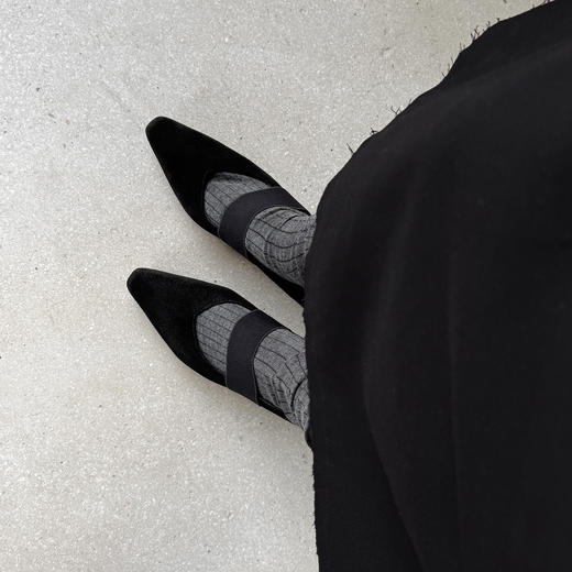 【预售7天】羊反磨砂里外全皮法式高跟单鞋,舒适百搭方头玛丽珍细跟皮鞋DMJ-82718 商品图2