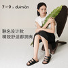 7or9&duimian联名款三字扣凉拖凉鞋黑贝母 商品缩略图2