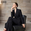 艾尚臣黑色西装套装女商务风修身长袖西服两件套高级感通勤正装春 商品缩略图1