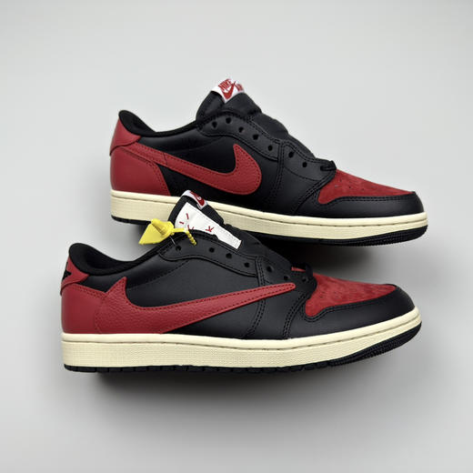春季特惠💰430 公司级 # Travis Scott x Air Jordan 1 AJ1乔1低帮倒钩 商品图7