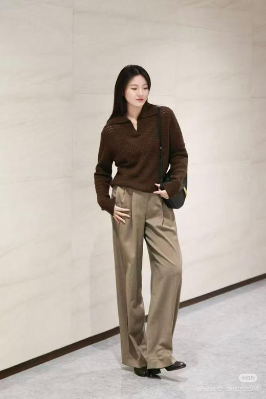 初十上新 独家圆正 小禾 牦牛绒 翻领 针织套头衫 商品图5