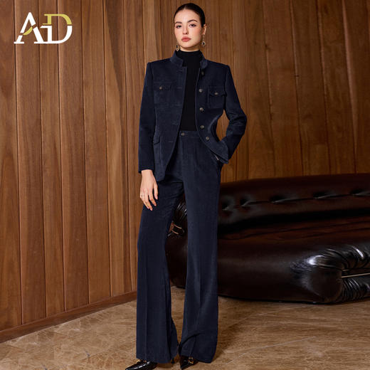 AD高端品牌立领西装套装女春季2026新款高级感老钱风正式场合穿搭 商品图3