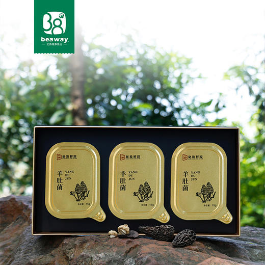 北纬纯净食品|38°黑松露羊肚菌礼盒 高端送礼礼盒 商品图1