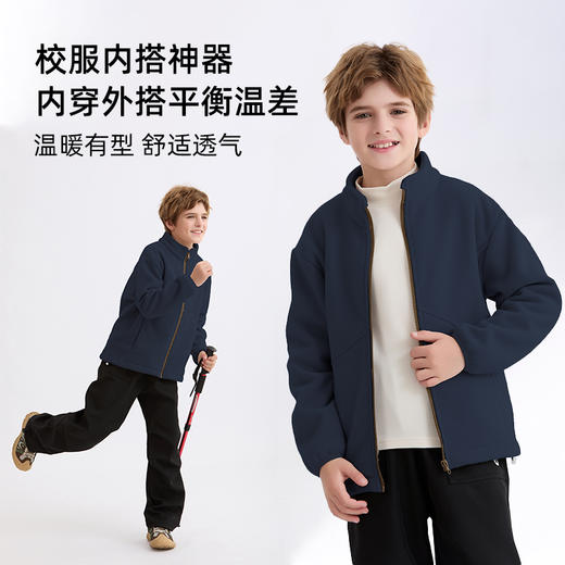 现货速发 2026冬款新品龙之涵“小暖炉”轻暖双面绒上衣儿童外套亲子加绒衣 商品图3