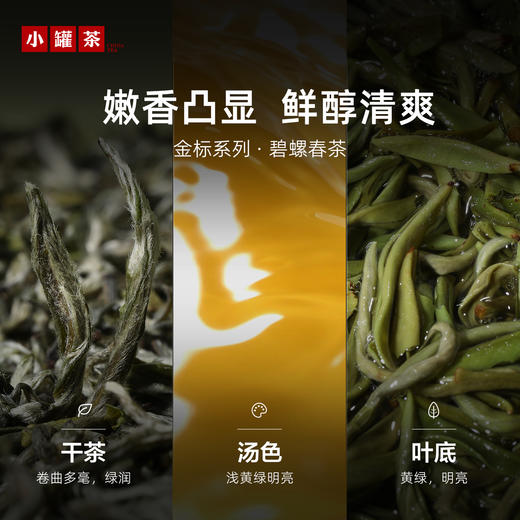 【2026春茶】小罐茶 金标系列碧螺春茶 明前特级春茶 100g【预售】 商品图3