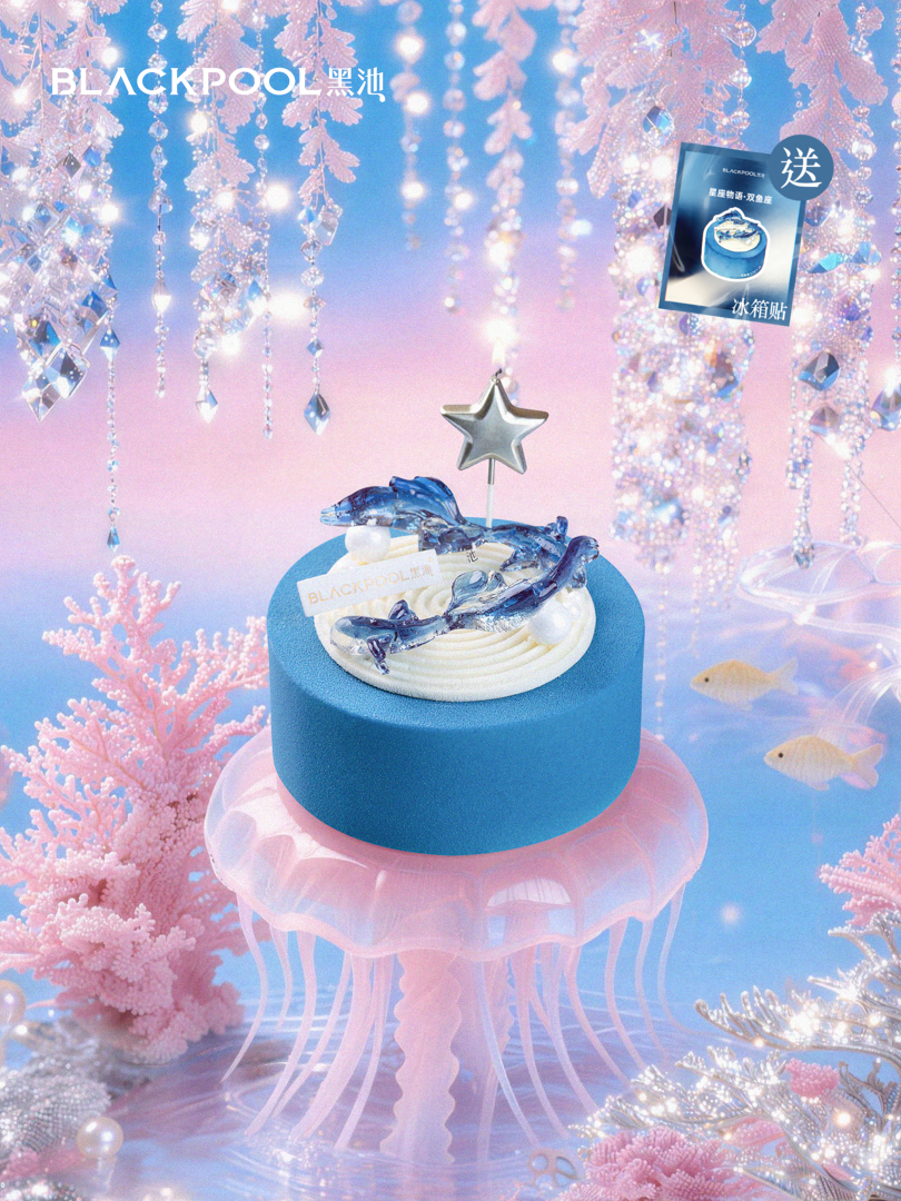 双鱼座-逐浪 慕斯蛋糕 | 黑池