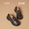 ZHR则则复古中口单鞋时尚粗跟乐福鞋2026新款百搭小皮鞋洋气女鞋 商品缩略图9