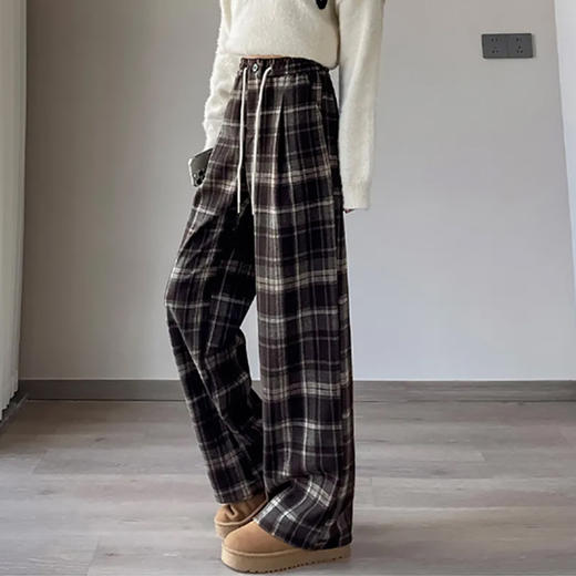 裁缝学苑AQ592新款高腰显瘦垂感窄版直筒阔腿裤纸样女装毛呢裤样板 商品图3