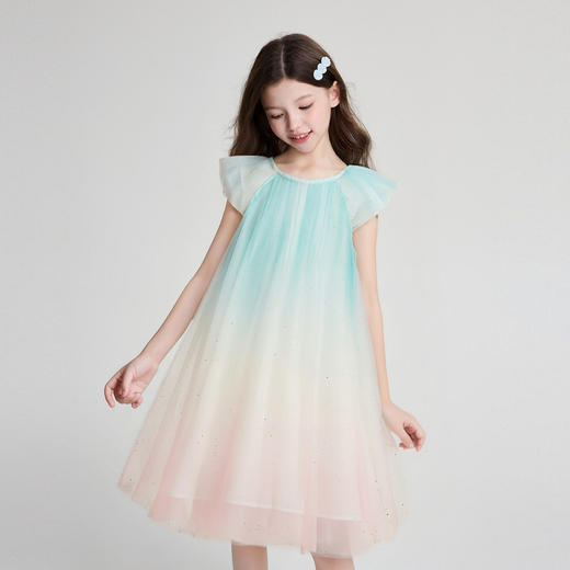 笛莎/Deesha 2026年夏季新款女童中大童精致公主连衣裙裙子 商品图1