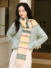 马卡龙棉花糖 珠片裥条邓肯羊绒毛衫FCF3CST030 商品缩略图0