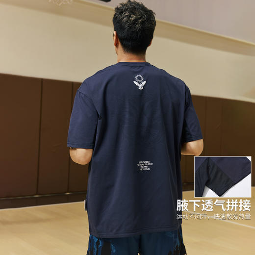 录士LUSHISI摆脱困境速干骑行服吸湿排汗运动短袖遇水显印花t篮球 商品图2