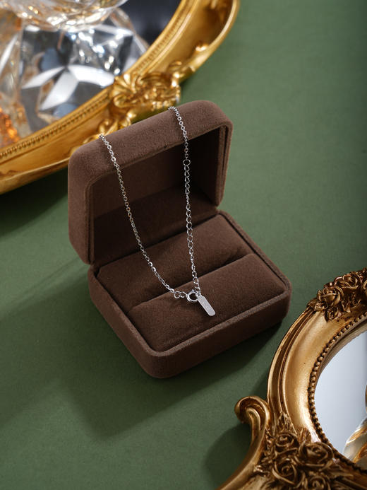 子佩集【璀璨之约】S925珍珠惜王妃套链项链【PM2328-XF】水滴绿点2602 商品图4