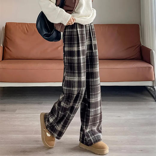 裁缝学苑AQ592新款高腰显瘦垂感窄版直筒阔腿裤纸样女装毛呢裤样板 商品图1