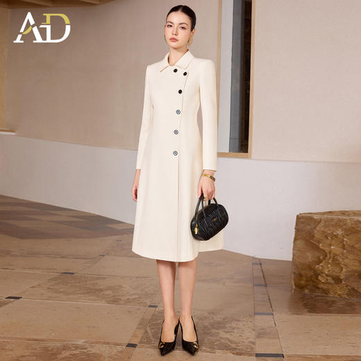 AD高端精致双排扣连衣裙女春季2026新款高级感出席重要场合的裙子 商品图3