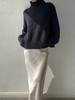 Puree｜#1969 Cocoon Sweater High Neck 羊绒高领茧型厚毛衣 [  白 / 黑  ] 商品缩略图13