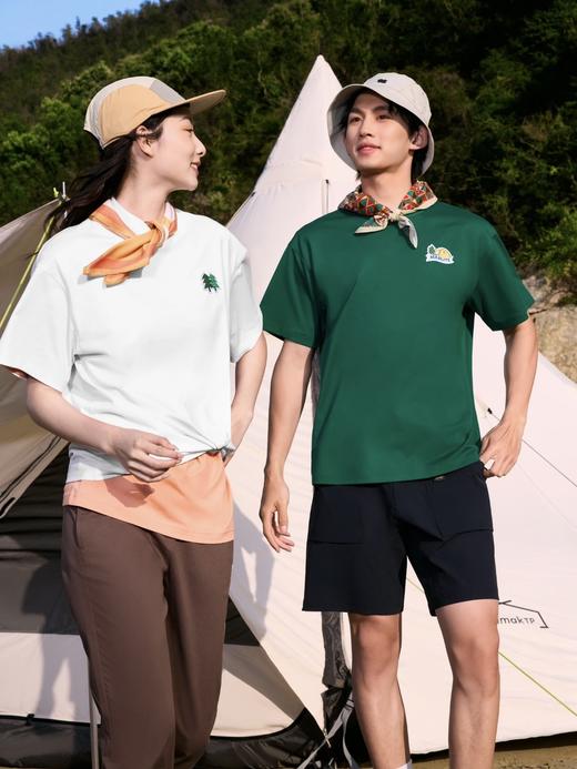 付款减库存，kl户外露营ks *jeon hwangil插画刺绣贴布短袖T恤   插画kl短袖 商品图2