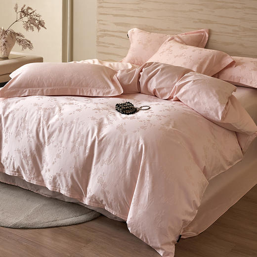 【品牌直发】加倍生活 60支长绒棉全棉纯棉提花高奢四件套-幻境系列  礼盒装多色可选 床单款/床笠款 商品图3