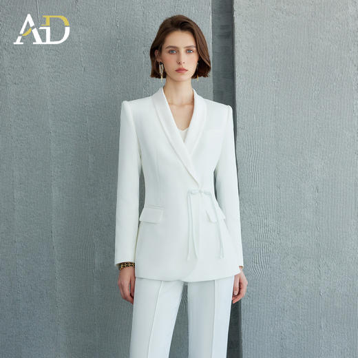 AD高端精致白色西装套装女春季2026新款轻奢高级感职场穿搭一整套 商品图1