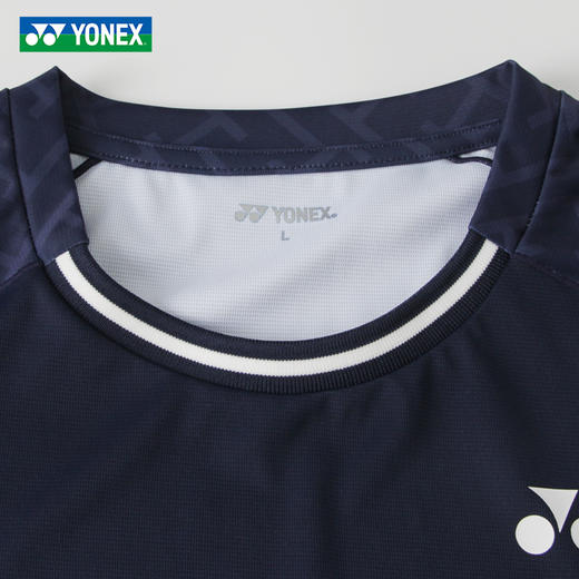 【618活动进行中】YONEX尤尼克斯羽毛球服男女同款时尚百搭运动短袖1150626BCR 商品图1