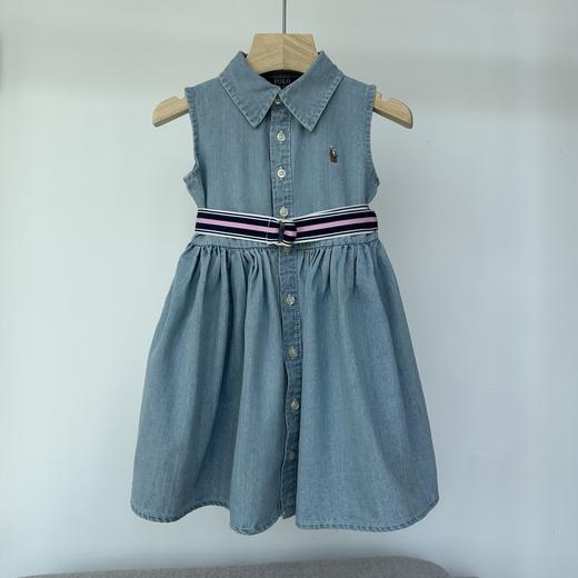 点此购买 拉夫夏季女童水洗无袖收腰牛仔连衣裙 md 340887 商品图5