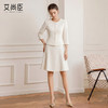 艾尚臣米色七分袖西装套裙女春季圆领职业装高级感气质上班两件套 商品缩略图2