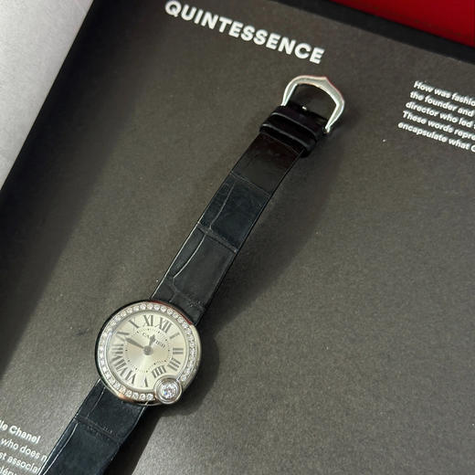 卡地亚 白气球 26mm 精钢 钻石 石英手表 商品图1