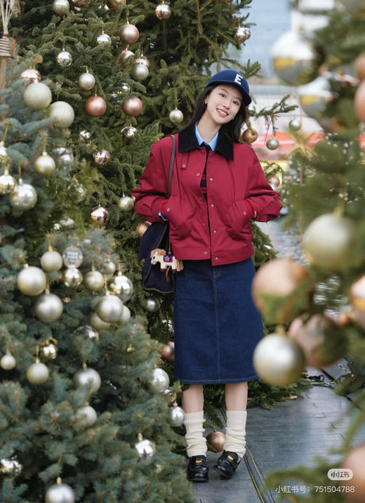 ic小禾新年系列“马上封侯”牛仔半身裙 商品图5