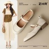 ZHR玛丽珍鞋女2025新款法式圆头浅口单鞋女时尚百搭平底ins小皮鞋 商品缩略图1
