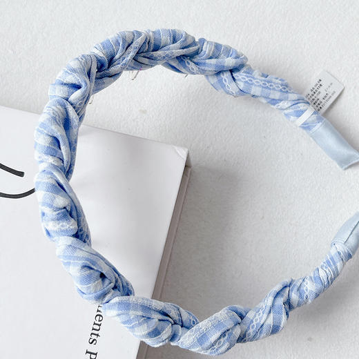 【积分兑】韩系高颅顶冰盐蓝齿梳发箍-纪念日百货门店同款169447254 商品图3