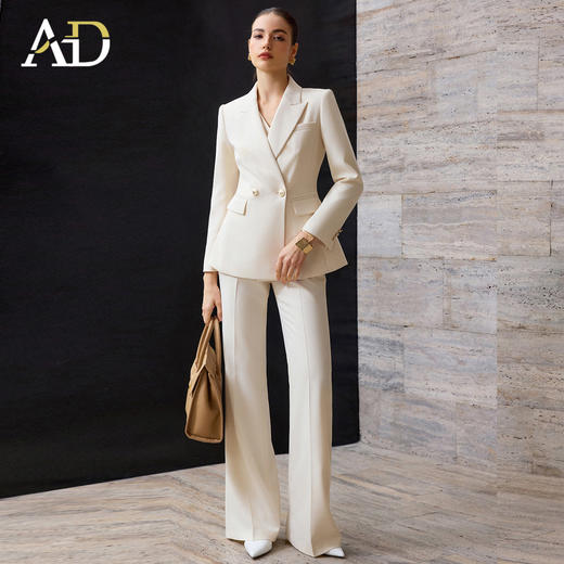 AD高端品牌西装套装女春2026新款高级感马甲微喇裤职业穿搭一整套 商品图1