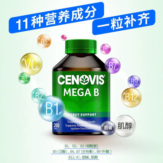 澳洲圣诺cenovis复合维生素B族200粒 商品图5
