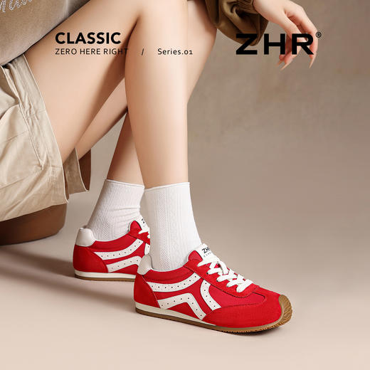 【ZHR则则】复古Y头德训鞋新款百搭美拉德多巴胺薄底女鞋IW05 商品图2