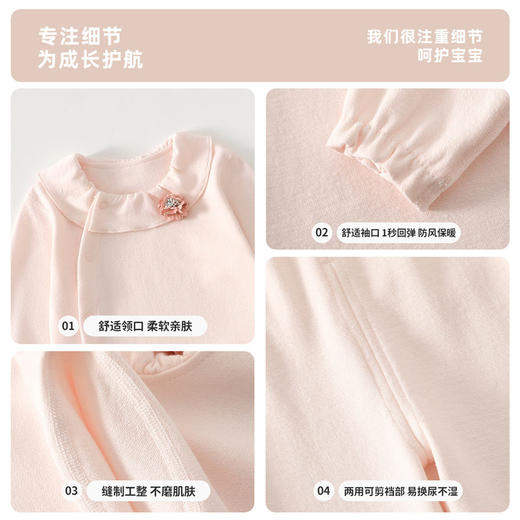婴儿套装女宝宝家居服春季秋衣套装小月龄分体外出 商品图3