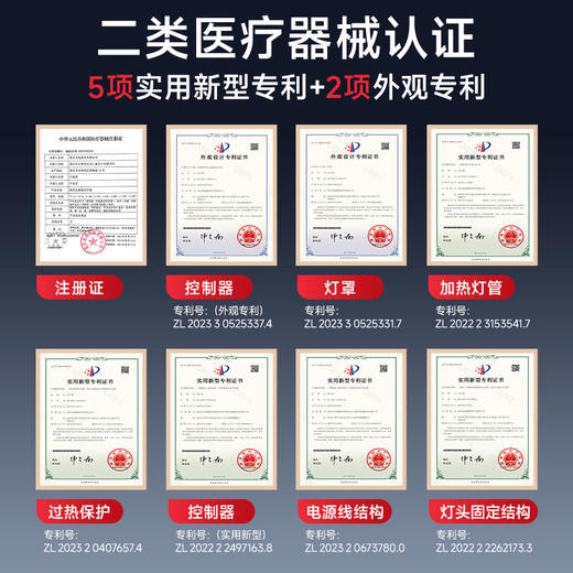 远红外线理疗仪灯烤灯家用神灯烤电特定电磁波红光治疗器医用专用 商品图4