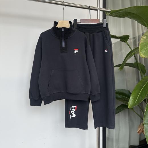 点此购买 130-170斐乐春秋季中大童半拉链卫衣卫裤套装 md 340883 商品图1