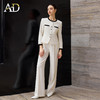 AD职场通勤长袖西装套装春季2026新款白色职业长裤正式场合短外套 商品缩略图1