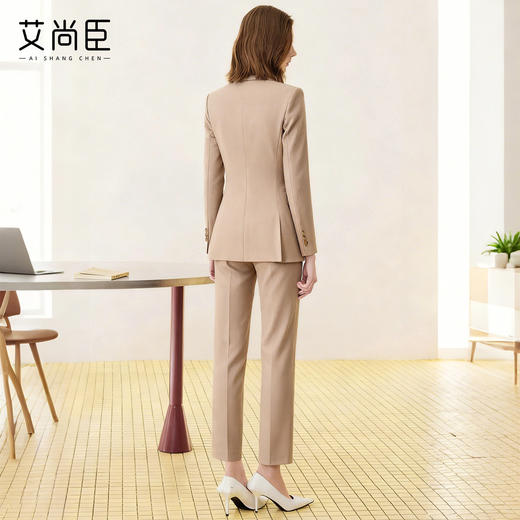 艾尚臣高级感气质西装套装女2025新款秋女神范西服外套工复古作服 商品图4