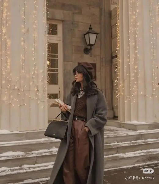 CELINE mini clasp 酒红色 牛皮 夹子包 商品图1