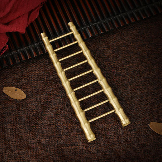 【祈愿吉品】马年仕业节节高竹节梯摆件入伙乔迁书桌房办公前台 商品图0